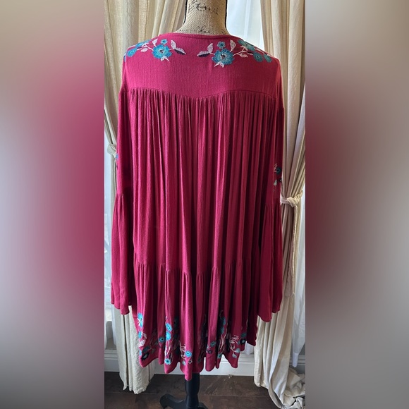 Free People Te Amo Floral Embroidered Boho Mini Dress $148 - Picture 6 of 12